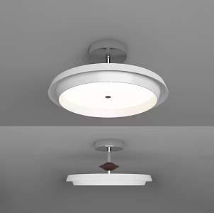 Modern minimalist chandelier 3d model