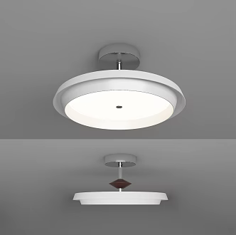 Modern minimalist chandelier 3d model