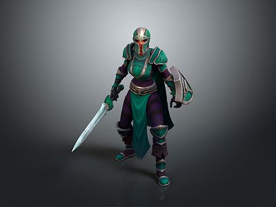 Western Samurai Western Warrior Western Hero Western Warrior Knight Hero Ancient Warrior Paladin 3d model