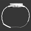 Luxury Silver Watch Design With Metal Strap Shiny Dial Crystal Details And Reflective Surface