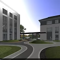 Elegant New Chinese Style Residential Courtyard Landscape With Cozy Leisure Pavilion Ornamental Plants And Stones