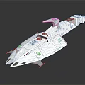 Modern Spaceship Spacecraft 3d model