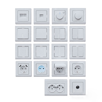 Switch socket multi-empty socket can only socket multi-function socket 3d model