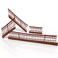 Building Staircase Design With Brown Metal Railings And Structural Components