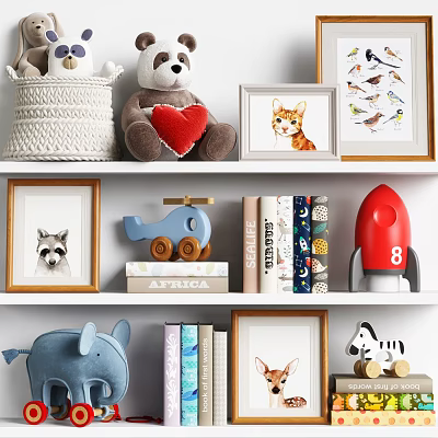 Modern Ornaments Combination Decorations Ornaments 3d model