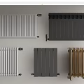 Modern Stylish Radiators with Various Designs in White Gray and Gold Colors