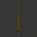Yellow Equipment Featuring Long Rods Stable Base And Support Structure Design 3d model
