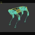Boston Dynamics B14 Yellow Quadruped Robot Smart Machine With Advanced Mobility