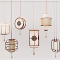 New Chinese Chandelier 3d model