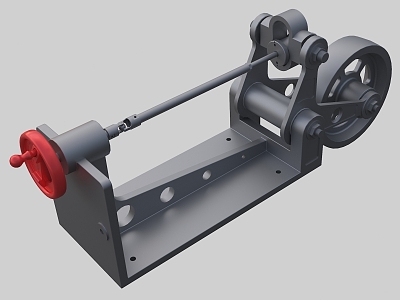 Variable speed pulley machine tool equipment production equipment 3d model