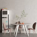 Round table floor air conditioning air conditioning dining table 3d model