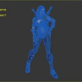 Confident Female Warrior Character In Leather Armor With Metal Accents And Long Hair