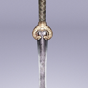 Weapon Dagger Sword European Knight Noble Dagger 3d model