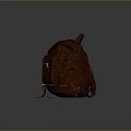 Stylish Brown Leather Backpack With Metal Buckles And Multiple Pockets For Daily Use