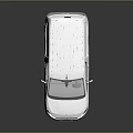 3D Rendered White Van Exterior Design With Windows Doors And Wheels