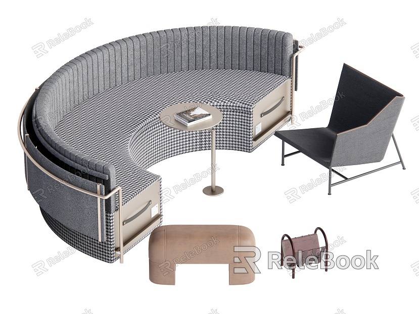 Modern Card Seat Sofa Casual Chair Sofa Card Seat model