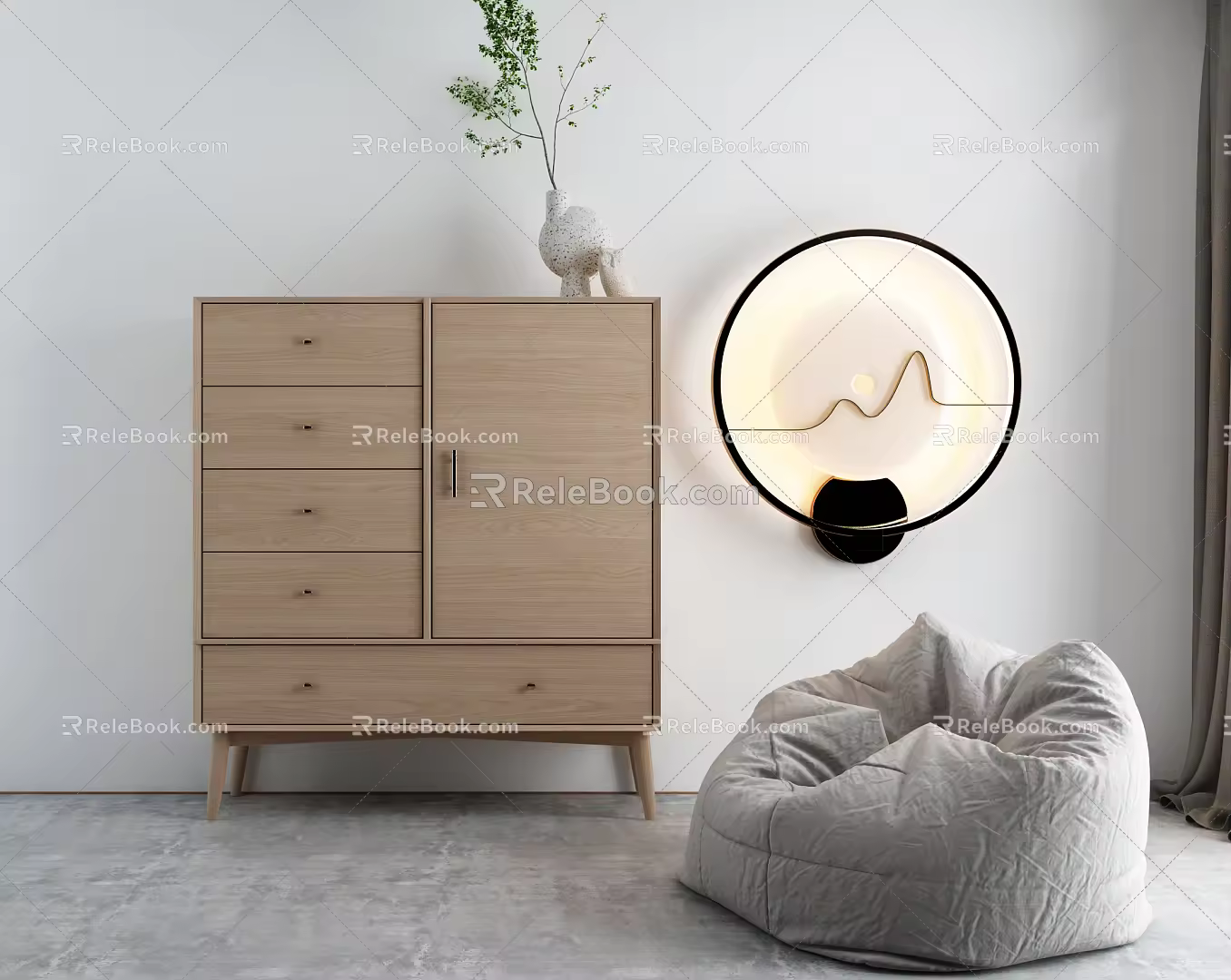 modern bucket cabinet sofa bucket cabinet 3d model