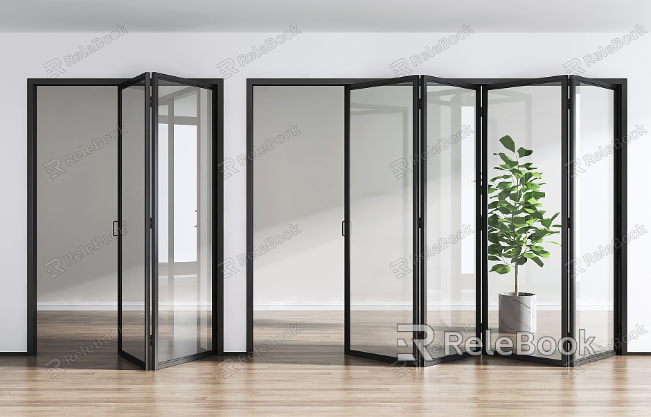 Modern folding door glass folding door model