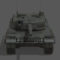 Tank Armored Vehicle Guns Tank Car Leopard 2A4 3d model