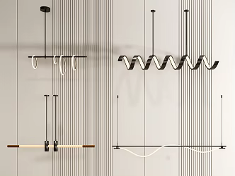 Modern chandelier 3d model