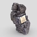 Stone 4 Stone Block Ore Rock Reef Boulder Stone Material Sample 3d model