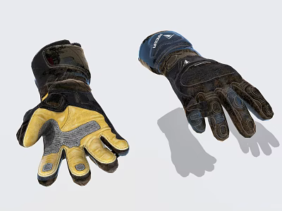 Modern Gloves Motorcycle Gloves 3d model