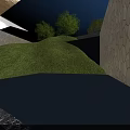 Bird's Eye View Planning with Modern Buildings Greenery Water Bodies Scenic Roads and Vehicles