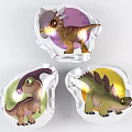 Colorful Inflatable Dinosaur Toys With Light Up Design Three Different Types For Kids Playtime