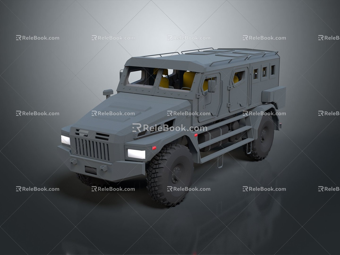 Modern Bulletproof Vehicle Hummer Hummer Armored Vehicle Armed Vehicle model