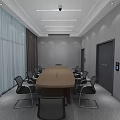 Security Monitoring Room With Gray Acoustic Walls Dual Monitor Screens And Office Desk Chair