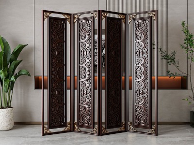 Screen partition 3d model