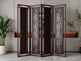 Screen partition 3d model