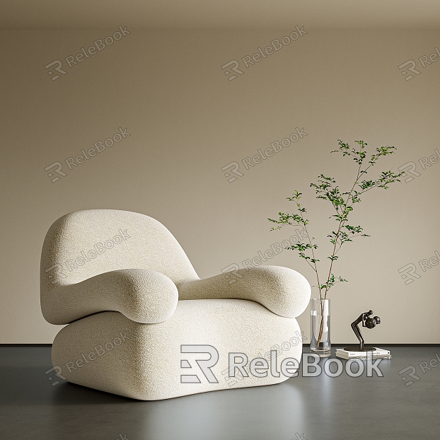 Modern single sofa single chair model