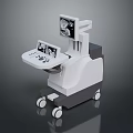 Industrial Equipment With Display Screen Control Panel And Rolling Wheels For Mobility