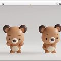 Cute Brown Teddy Bear Dolls In Different Poses With Adorable Expressions