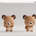 Modern Doll Bear Doll 3d model