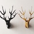 Deer Head Pendant European Deer Head Wall Decoration Pendant Nordic Deer Head Wall Decoration Deer Head Decoration Wall Three-dimensional Wall Decoration 3d model