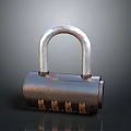 Durable Metal Combination Padlock For Home Security With Dial Lock Mechanism