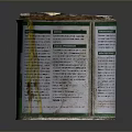Household Paint Can With Stained Exterior Green Label And Used Condition