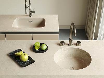 Sink Vegetable Sink Embedded Sink Wash Basin 3d model