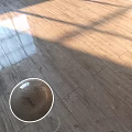 Modern Kitchen Wooden Floor With Shiny Surface And Natural Wood Texture