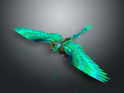 Monster Flying Monster Mountain Essence Alien Monster Alien Monster Warrior 3d model