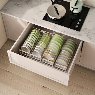 Dish Rack Tableware 3d model