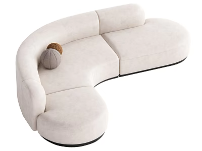 Modern Mid-Ancient Multiplayer Sofa 3d model