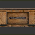Vintage Wooden Storage Box With Metal Clasps Leather Handle And Engraved Text