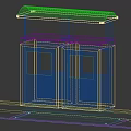 Trash bin Garbage classification Trash bin Public facilities 3d model