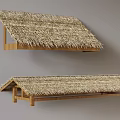 thatched eaves 3d model