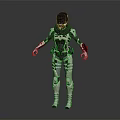 Modern Robot Warrior Mechanical Combat Police Mechanical Armor 3d model