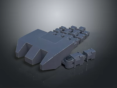 3D Rendered Hardware Tools Set Including Wrench and Small Metallic Gray Parts 3d model