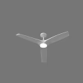 White Ceiling Fan With Modern Design For Home Cooling And Comfort